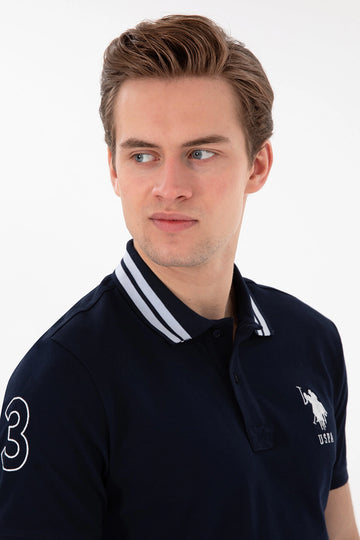 USPA Men Polo Shirt USPA Big Logo Navy VR033 USPOM302 US POLO ASSN.